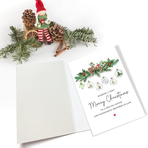 Goroar Christmas Card for Sister & Brother-in-Law | Heartfelt Holiday Wishes