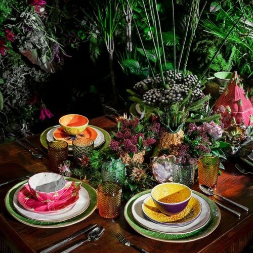 Vista Alegre Bordallo Pinheiro Tropical Fruits Dessert Plate Pitaya Dragon Fruit