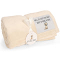 Solsken Home Get Well Soon Blanket – at Least You Dont Have to Wear A Cone Funny Get Well for Women & Men, Surgery, Illness, Sympathy & Comfort Throw, Ivory 50"x65"
