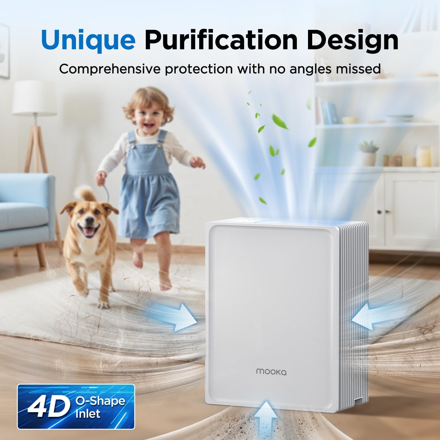 Skiennix Air Purifier - Large Room Coverage Up to 2200ft² with PM2.5 Sensor & Aromatherapy Function
