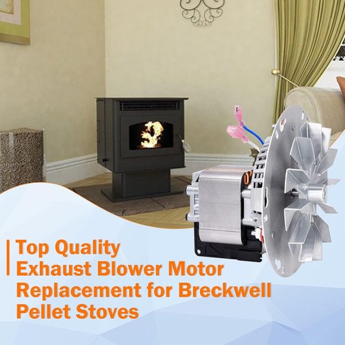 A-E-027 Combustion Blower Fan for Breckwell Big E, P22, P23, P24, P26, P2000, P2700, US Stove 5040 Pellet Stove (Combustion Blower Motor)