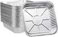 Ailelan Aluminum Foil Pans - 8x8 Disposable Cooking & Storage Pans | 50-Pack for Easy Food Prep