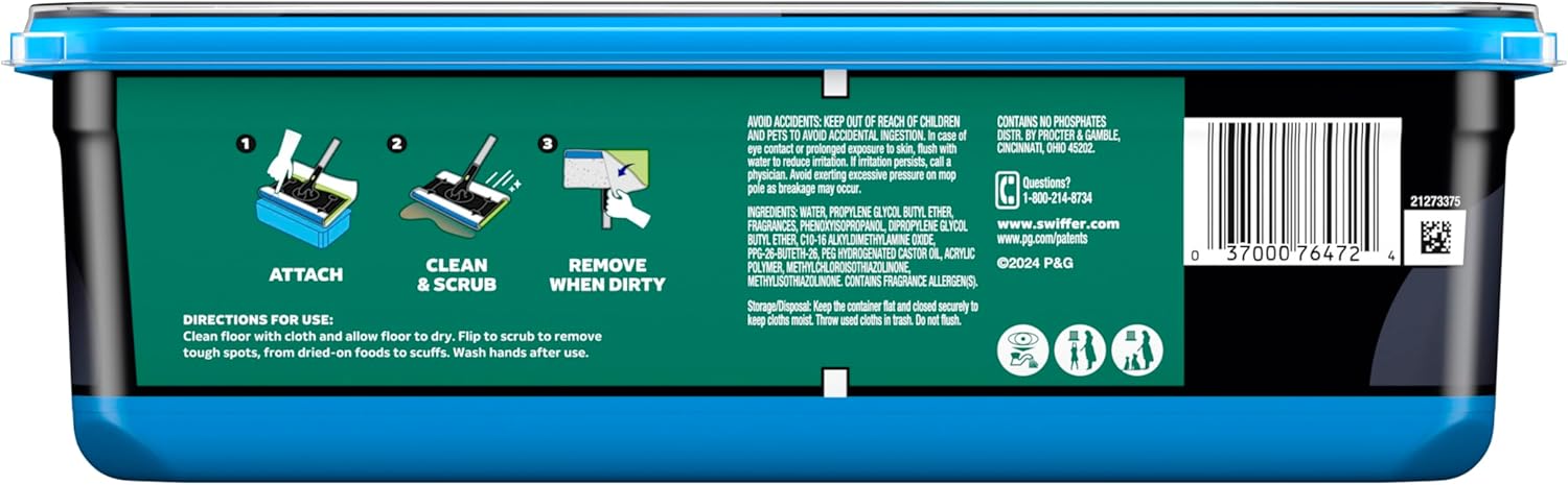 Swiffer Heavy Duty Mop Refills - Multi-Surface Cleaning Cloths with Outdoor Fresh Scent | 20 Count
