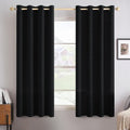 MIULEE Blackout Curtains - 100% Thermal Insulated Linen Texture Drapes | 52x54 Inch (2 Panels)