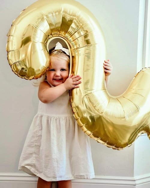 Champagne Gold Number 4 Balloon - 40 Inch Light Gold Birthday Decoration for Girls