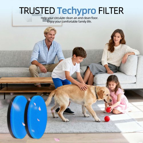 1214 Upright Vacuum Filter Replacement: for BISSELL Style 1214 Cleanview & PowerGlide Pet, Foam Filters, Compare to Part #12141, 2-Pack (With Fragrance)