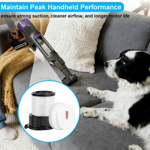 IP3251 IP3253 Filter for Shark PowerDetect Clean & Empty Cordless Stick Vacuum with Auto-Empty System, Complete Filter Replacement compatible with Shark IP3150, IP3251, IP3253, IP3124, IP3256, IP3251C