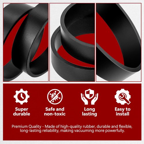 HASMX Replacement Belts for Dirt Devil Hand Held Vacuums Fits for M08100 M08100RED M08150K M08230X M08230T M08230 08230C 08130 08100RT M103, 4-Pack