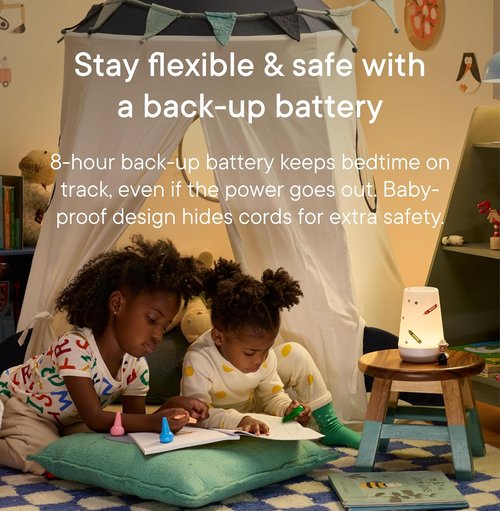 Hatch Rest+ Sound Machine - 2nd Gen Child’s Night Light & Alarm Clock | Portable Sleep Trainer with White Noise & Bedtime Stories