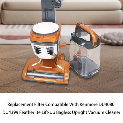 Replacement Filter Compatible with Kenmore DU4080 DU4399 Upright Vacuum Cleaner (4 Foam + 4 Felt Filters)