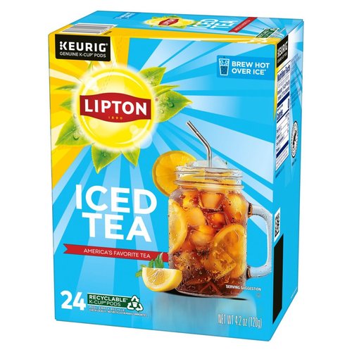 Lipton Iced Tea K-Cup Pods, Sweet Tea & Unsweetened Tea 24 CT (1ea) (Variety Pack)