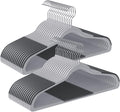 SONGMICS Clothes Hangers - Space-Saving Plastic Coat Hangers, Pack of 50 | Light Gray & Dark Gray