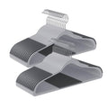 SONGMICS Clothes Hangers, Pack of 50 Plastic Coat Hangers, Space-Saving, Light Gray and Dark Gray UCRF50G