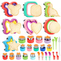 Sandwich Cutter and Sealer, 34 Pcs Sandwich Cutters for Kids Lunch, Uncrustable Sandwich Cutter for Kids Bento, Cookie Cutters for Bento Box