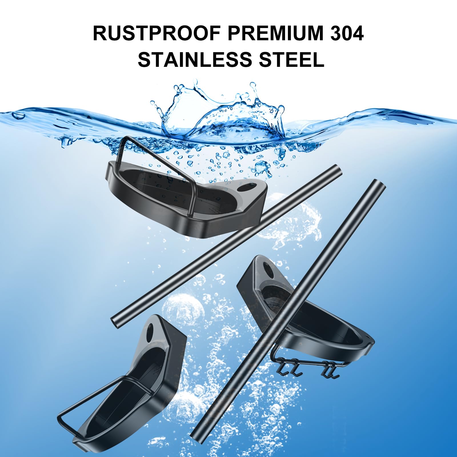 HAMITOR Corner Shower Caddy Tension Pole: Adjustable Stainless Steel Shower Organizer 4 Tier Shelf for Bathroom Bathtub Shampoo - Floor Standing Rack Bath Storage Holder with Rust Proof Rods - Black