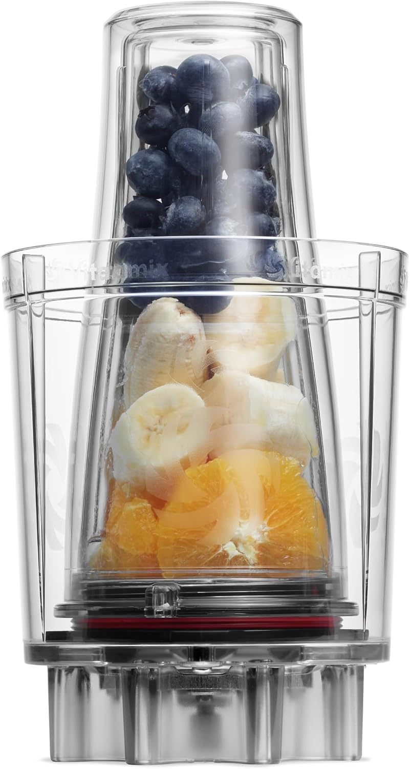 Vitamix Personal Cup Adapter - BPA-Free Blender Cups with Stainless Steel Blades | 20-Ounce Size, Dishwasher Safe