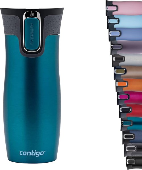 Contigo West Loop Travel Mug - Stainless Steel Vacuum Flask | Leakproof Coffee Tumbler with BPA-Free Lid