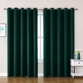 ChrisDowa Blackout Curtains - Extra Wide Thermal Insulated Grommet Panels, Forest Green | 70 x 84 Inch, 2 Panels Set
