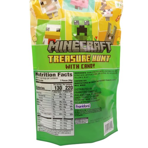 Minecraft - Creeper Candy Treasure Hunt | Pre-Filled Characters with Fruit Chews - 12 Count Party Snacks