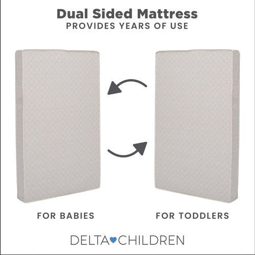 Delta Children Twinkle Stars 4" Mini Crib Mattress,Firm, Royal Blue