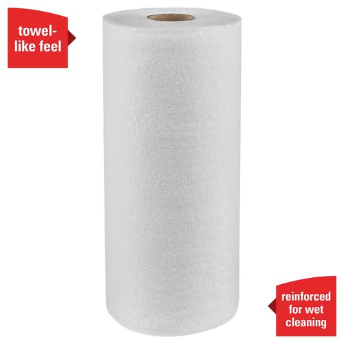 WypAll GeneralClean L30 Cloths Heavy Duty Cleaning Wipes (05843), Strong and Soft Bulk Paper Wipers, White (70 Sheets/Roll, 24 Rolls, 1,680 Sheet Total)