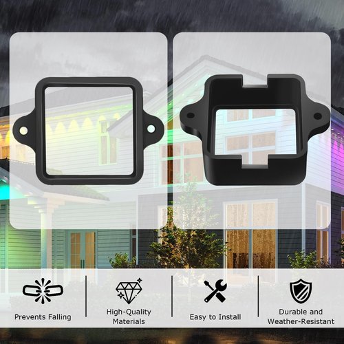 Light Clips for Govee Outdoor Lights H805, Mounting Brackets for Govee (Non-Pro Version H705) Outdoor LED Lights, Install Firmly, Replace 3M Glue, for Govee Permanent Outdoor (108)