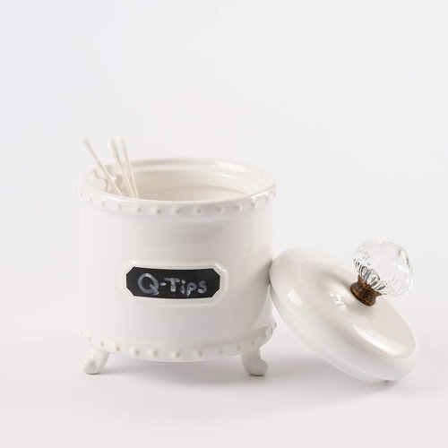 Mud Pie Small Circa Chalkboard Label Bath Canister