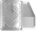 PLASTICPRO Aluminum Cookie Sheets - 100 Pack Heavy-Duty Disposable Baking Pans | 13 x 17 Inches