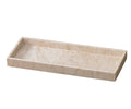 Creative Home Natural Java Marble Tray Handcrafted Stone Organizer for Bathroom Vanity Office Entryway Not Plastic Elegant Catchall for Skincare Jewelry Stationery, 6.5 x 16.5 x 1.5 H Inch