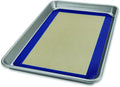 USA Pan Bakeware Nonstick Half Sheet Pan Set - Includes Silicone Mat for Easy Baking