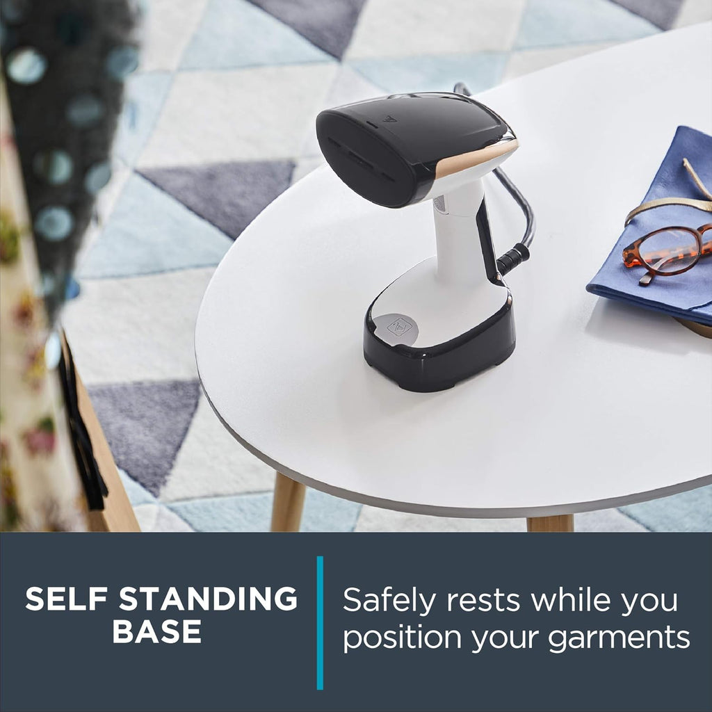 Rowenta Handheld Clothes Steamer - 15-Second Heat-Up, 4 Ounce Capacity, 1150 Watts | Portable Travel Essential, White