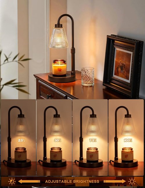 Innqoo Candle Warmer Lamp - Dimmable & Adjustable Height for Jar Candles | Perfect Birthday & Housewarming Gift