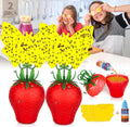 Skiennix Fruit Fly Traps - Effective Indoor Gnat Killer | Safe for Pets & People, Durable Sticky Design