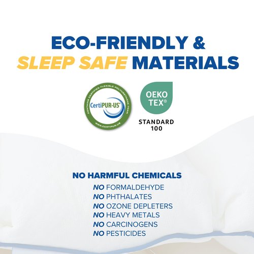 TUMBLE 6-Chamber Adjustable Bed Pillow | Back, Side & Stomach Sleepers | Cooling Cover | Memory Foam & Gel Fiber Fill | Customize Your Comfort | CertiPUR/Oeko-Tex | Standard Queen 1 Pack