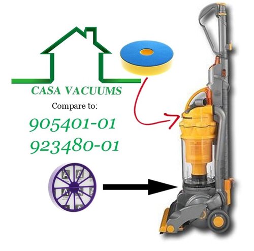 Filter Kit Compatible with Dyson DC14 Animal - All Floors - Complete - Full Kit - Low Reach - Drive - Total Clean - Plus - Full Access. 1 Pre Filter + 1 Post Motor HEPA Filter. 905401-01 923480-01