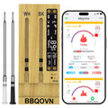 BBQOVN Wireless Meat Thermometer - Unlimited Range with 7 NIST Certified Sensors | Dual Probe Smart App for BBQ, Grill & Oven