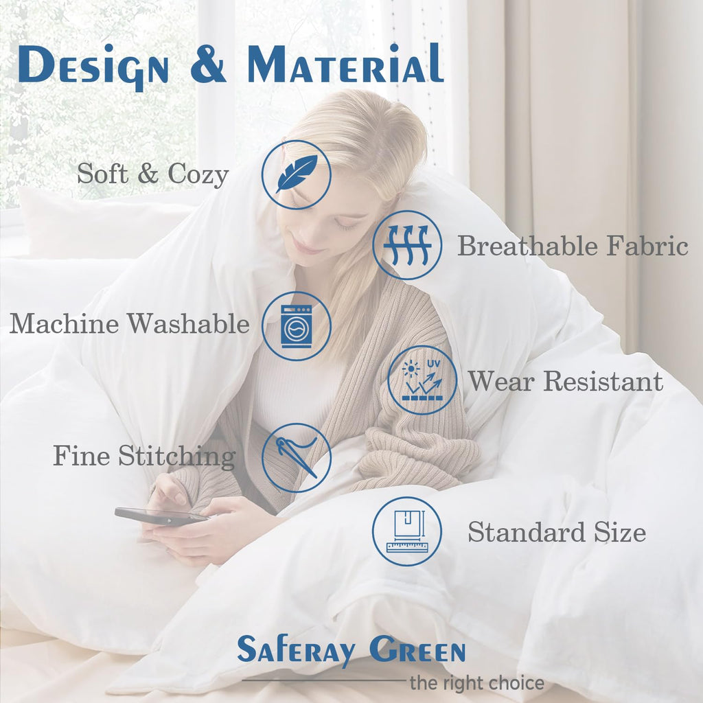 Saferay Green 4Pc King Size Sheet Set, 100% Organic Cotton, 800 Thread Count Sheets, Soft & Breathable Sheet Set, Luxury 8-12" Deep Pocket Sheet, Hotel Quality Bed Sheets - Dark Gray