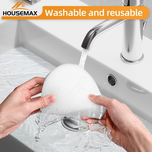 HOUSEMAX AZ4002 Filters for Shark Powerdetect Upright Vacuum Cleaner AZ4000 AZ4002 AZ4000C, 4 Foam & 4 Felt Replacement Filters Compare to Part #XFFKAZ4000