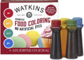 Watkins Food Coloring Set - Assorted Red, Yellow, Green, Blue | 4 x 0.3 oz Bottles