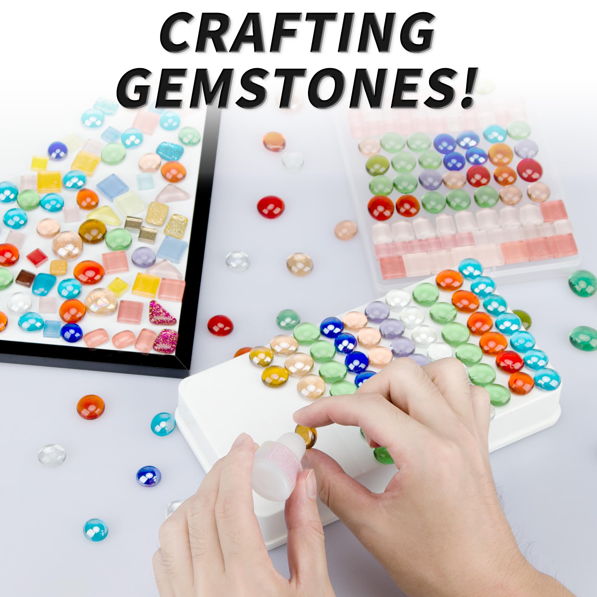 1 LB Mixed Color Flat Glass Beads, 160-180PCS Small Glass Marbles, Mini Flat Round Pebbles for Vase Filler and Floral, Fish Tank Rocks Decorative Gemstones for Home and Aquarium Décor