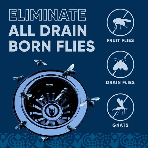 Fruit Fly Drain Treatment - All-Natural Drain Fly Eliminator | Eliminates Gnats & Sewer Flies - 1 Gallon