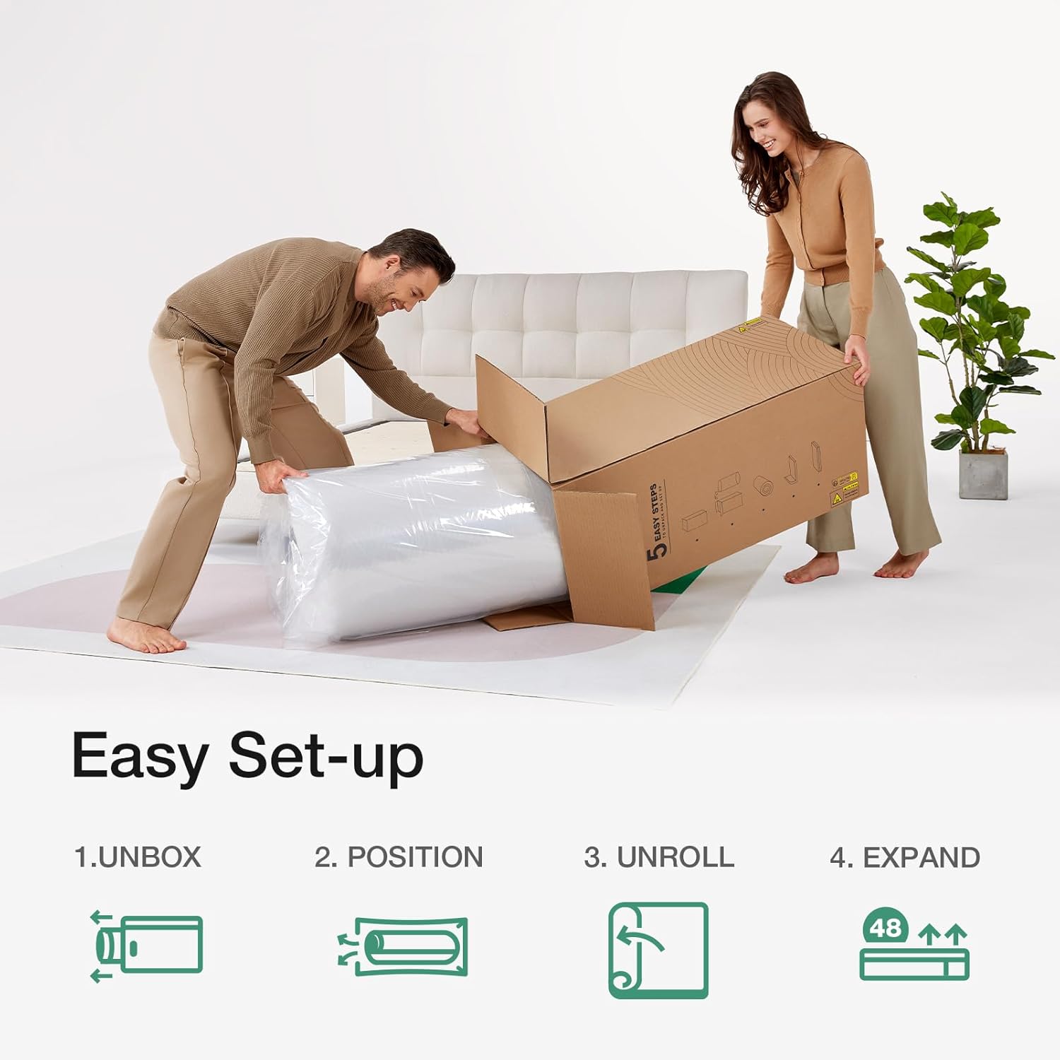 Novilla Twin Mattress - 6 Inch Foam & Spring Hybrid for Restful Sleep | Medium Firm, Eco-Friendly Design