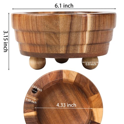 Acacia Wood Cup Holder with Marker Slot, Paper Cup Storage Box Mark Your Cup and Drink Up, Rustic Disposable Cup Dispenser for Party Bar Kitchen Bathroom