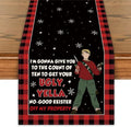 Home Alone Table Runner - Funny Christmas Kitchen Decor | Winter Holiday Party Decoration