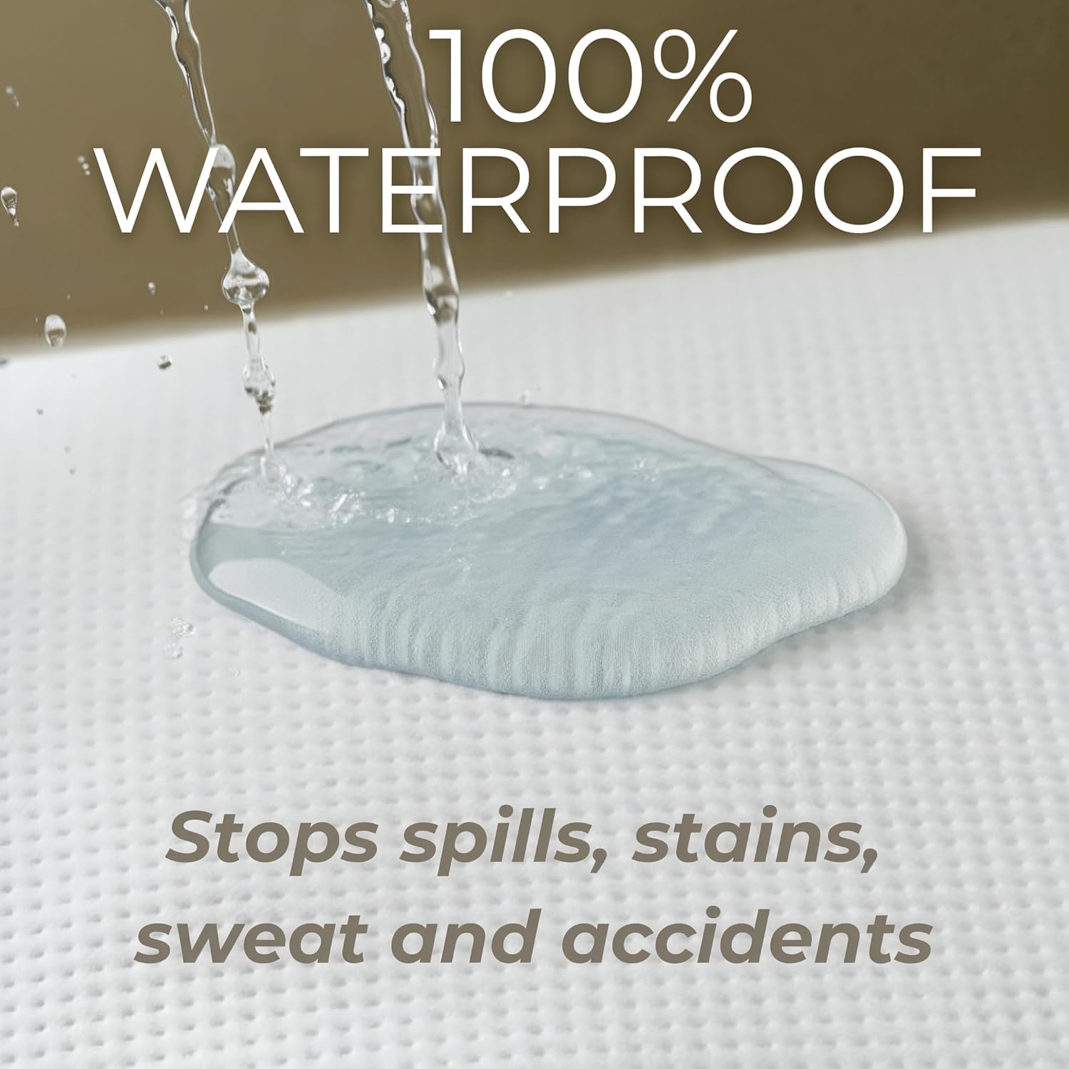Skiennix Queen Size Mattress Protector - 100% Waterproof Tencel Cover | Cooling & Hypoallergenic Fitted Pad