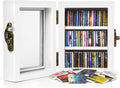Regine Switzerland Mini Bookshelf | 60PCS Wooden Miniature Book Library for Stress Relief - White