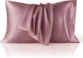 Bedsure King Size Satin Pillowcase Set - Nostalgia Rose Silky Cases for Hair & Skin | 20x36 Inches, 2-Pack