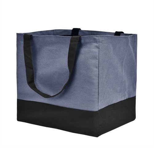 CNaiyunpin Canvas Reusable Grocery Bags Heavy Duty, 8.3 gal Foldable Large Tote Bag with Handles, Holds 60 lbs Canvas Shopping Bags, 1 Pack