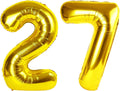 27-Inch Gold Number Balloons by [Brand Name] - Perfect for Birthday, Wedding, and Graduation Celebrations