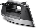 Proctor Silex Steam Iron - 1500 Watts Durable Stainless Steel Soleplate | 8' Retractable Cord, Gray & Black